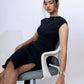 Board Room Dress (Pinstripe)