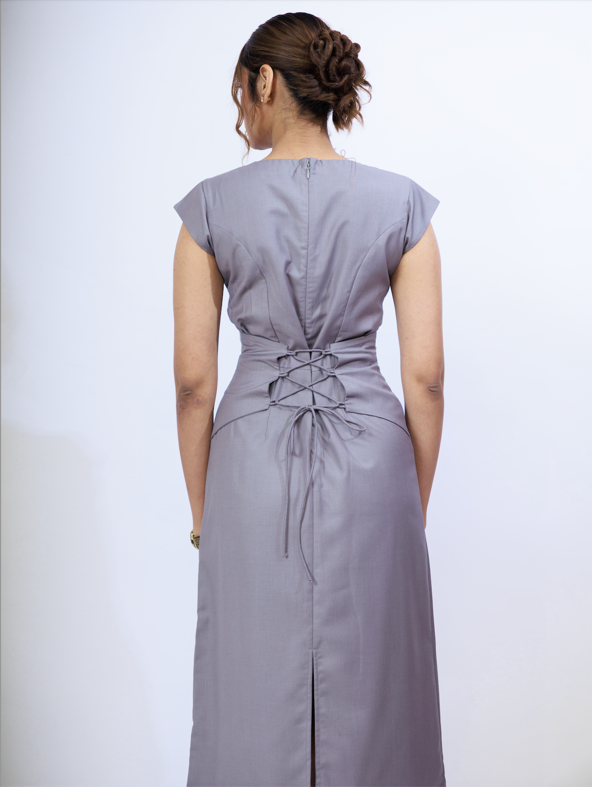Boardroom Dress (Grey)