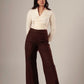 Brown Pleated Pants