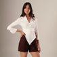 White drape Shirt