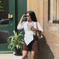 Tailored Work Shorts (Brown)