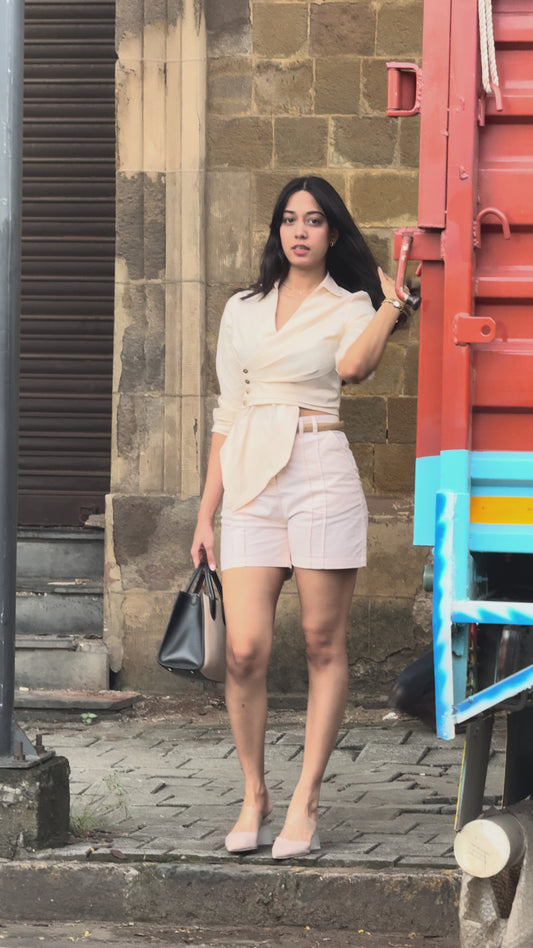 Tailored Work Short (Beige)